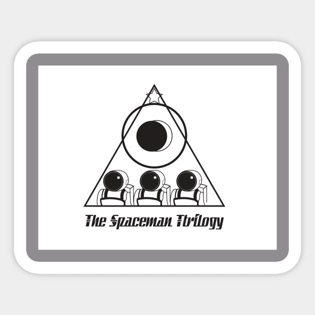 The Spaceman Trilogy Title And Logo Sticker by TheSpacemanTrilogy